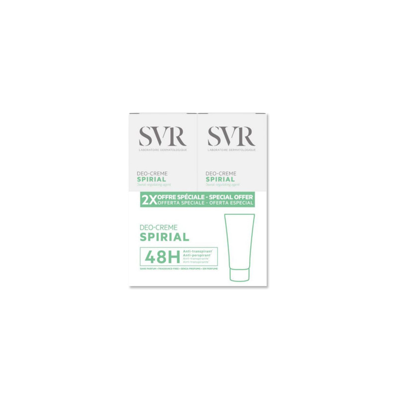 SVR Spirial Crema Antitranspirante Duplo 2x50ml