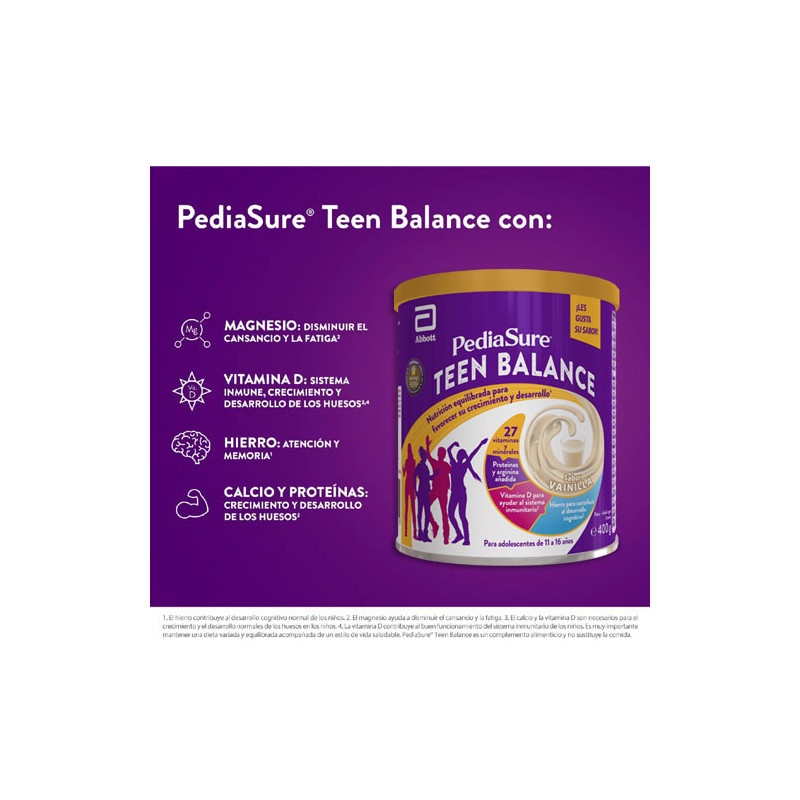Pediasure Teen Balance Vainilla 400gr
