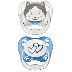 Dr Borwns Chupete Animal Face Lobo 6-18m 2Uds