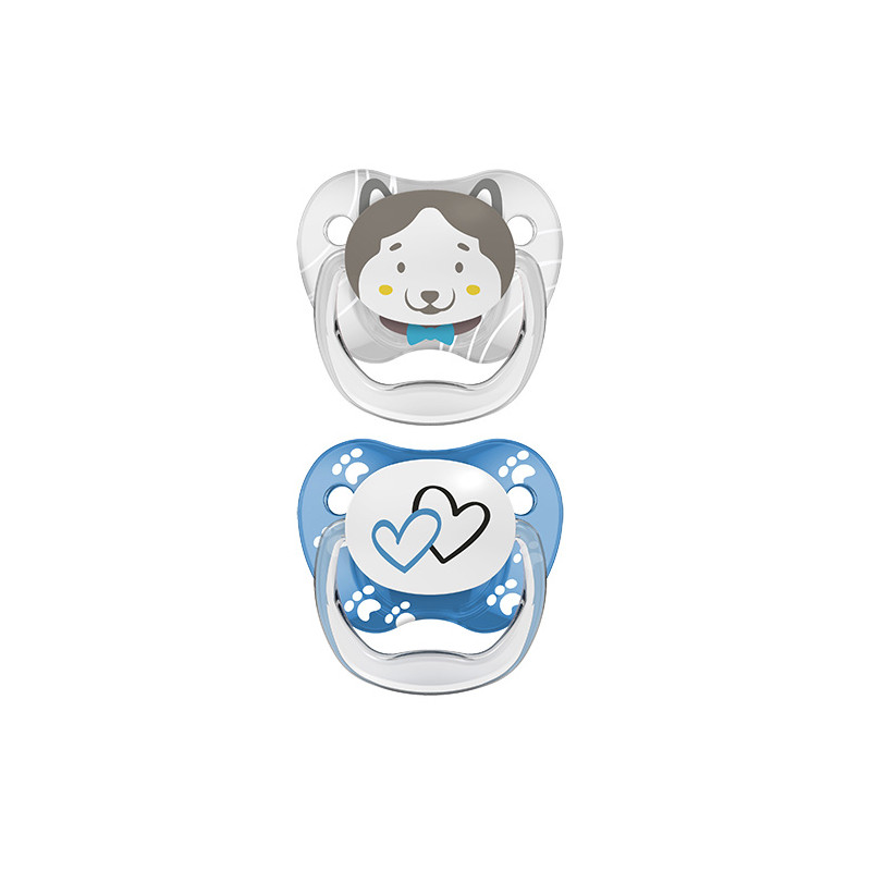 Dr Borwns Chupete Animal Face Lobo 6-18m 2Uds