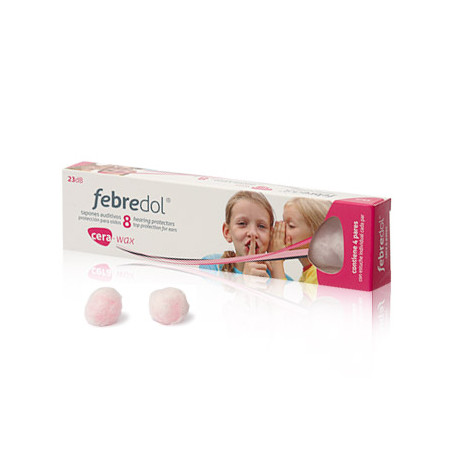 Febredol Tapones auditivos proteccion cera 8 uds
