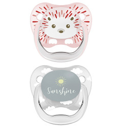 Dr Borwns Chupete Animal Face Erizo 0-6m 2Uds