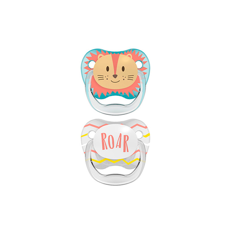Dr Borwns Chupete Animal Face Leon 0-6m 2Uds