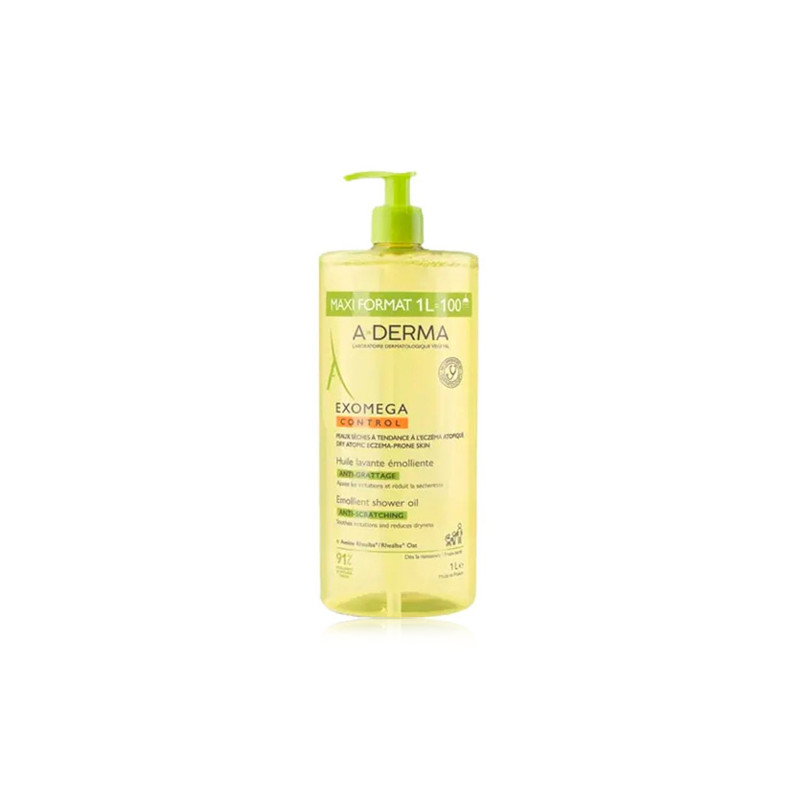 Aderma Exomega Control Aceite Limpiador Emoliente 1L