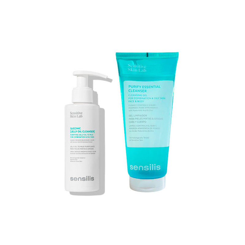 Sensilis Succinic Aceite Limpiador 150ml + Gel Purificador 250ml