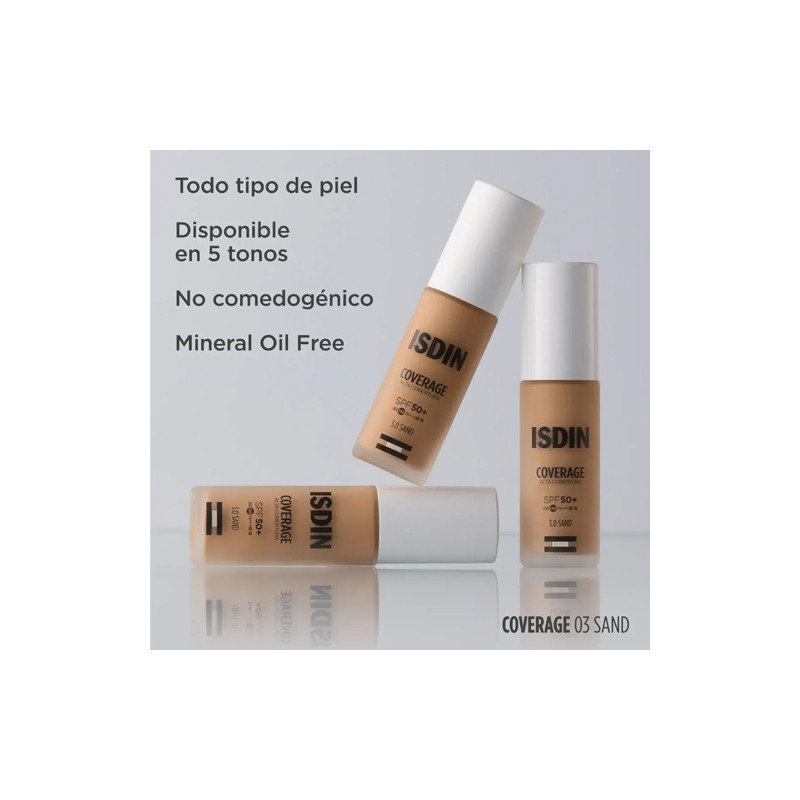 Isdin Coverage Maquillaje Spf50+ Color 3.0 Sand 30gr