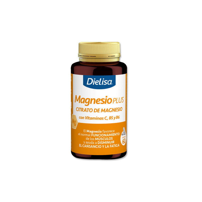 Dielisa Magnesio Plus Citrato de Magnesio Vit C, B5 y B6 60comp