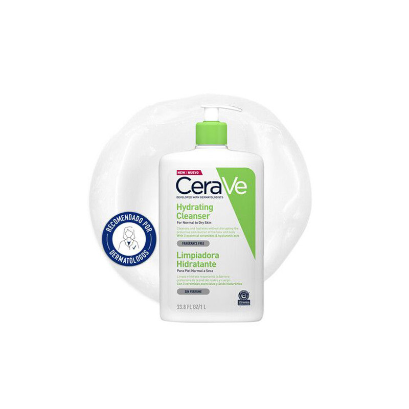 Cerave Limpiador 1l + Crema Hidratante 453gr + Balsamo 50ml
