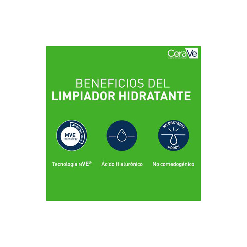 Cerave Limpiador 1l + Crema Hidratante 453gr + Balsamo 50ml