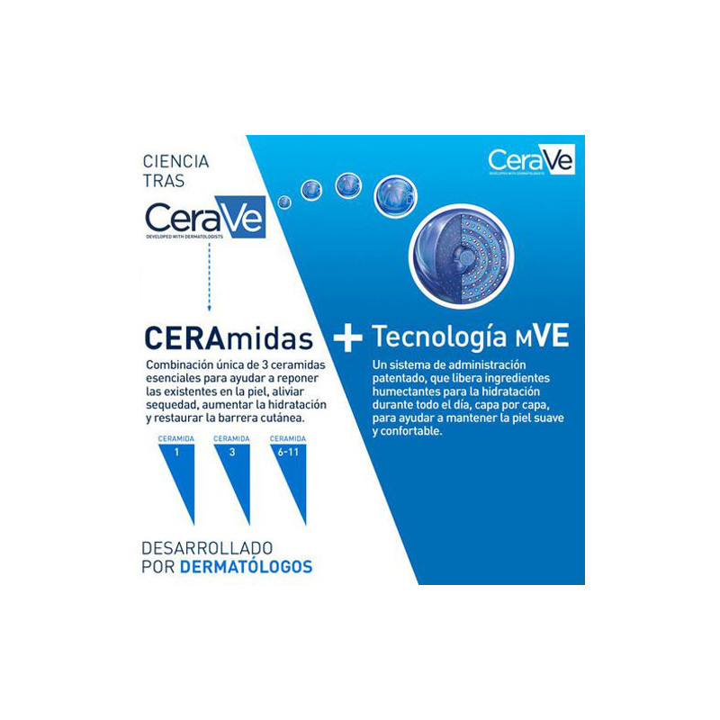 Cerave Limpiador 1l + Crema Hidratante 453gr + Balsamo 50ml