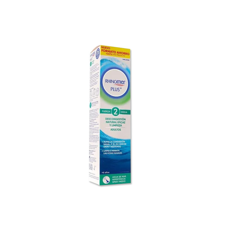 Rhinomer Plus+ Agua de Mar Hipertonica F2 Spray Medio 200ml