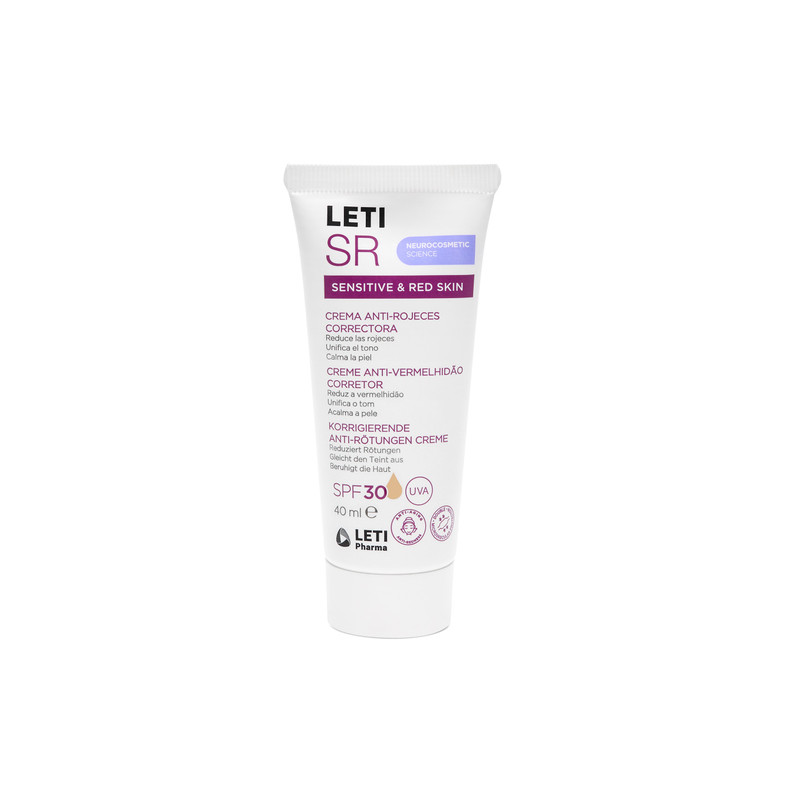 Leti SR Crema Anti-Rojeces Correctora Color Spf30 40ml