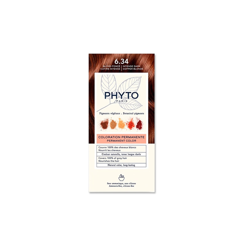 Phyto Color Tinte Permanente 6.34 Rubio Oscuro