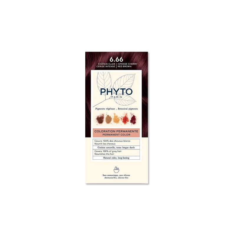 Phyto Color Tinte Permanente 6.66 Castaño Claro
