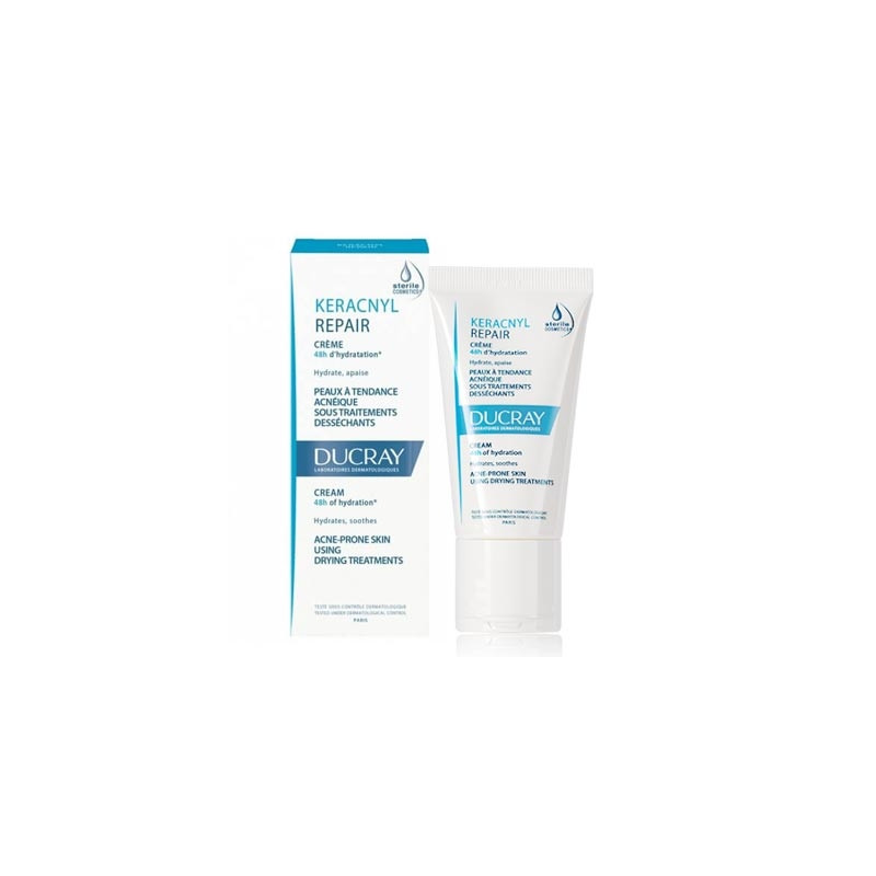 Ducray Keracnyl repair crema hidratante p/grasa-acneica 50ml