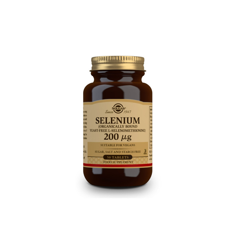 Solgar Selenio 200mcg Sin Levadura 50Comp