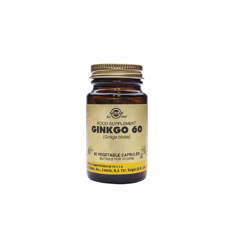 Solgar Ginkgo 60. 60Caps Veg