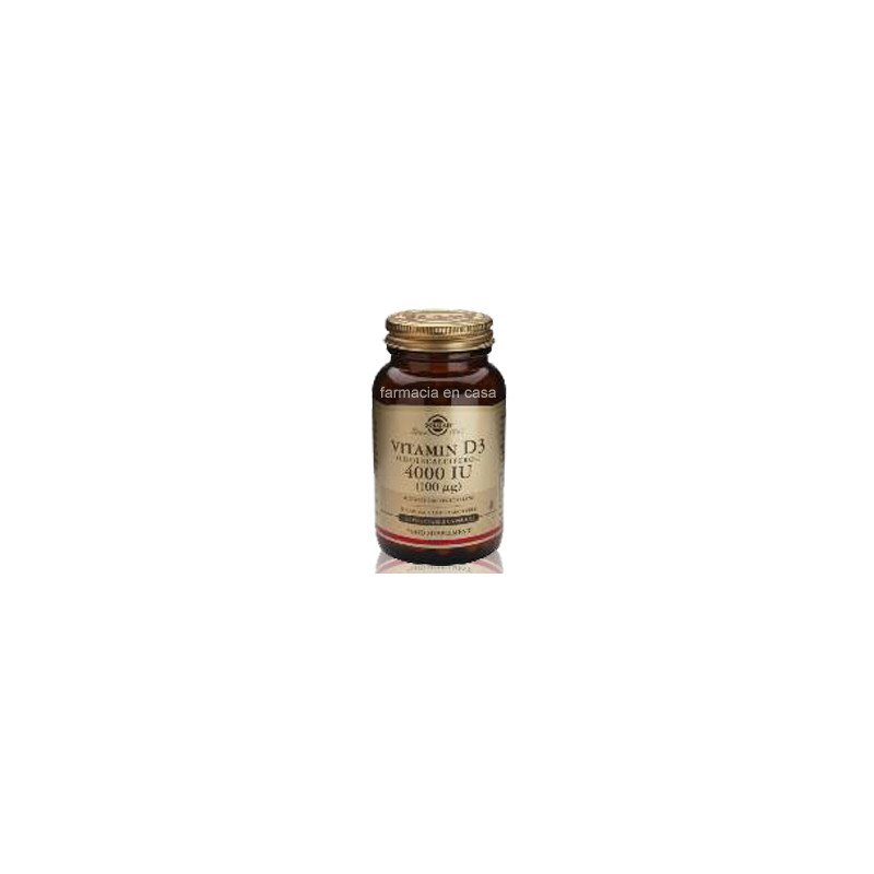 Solgar Vitamina d3 4000ui (100mcg) colecal.60 cápsulas