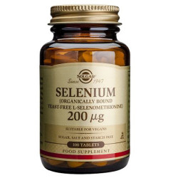 Solgar Selenio 200mg Sin Levadura 100Comp