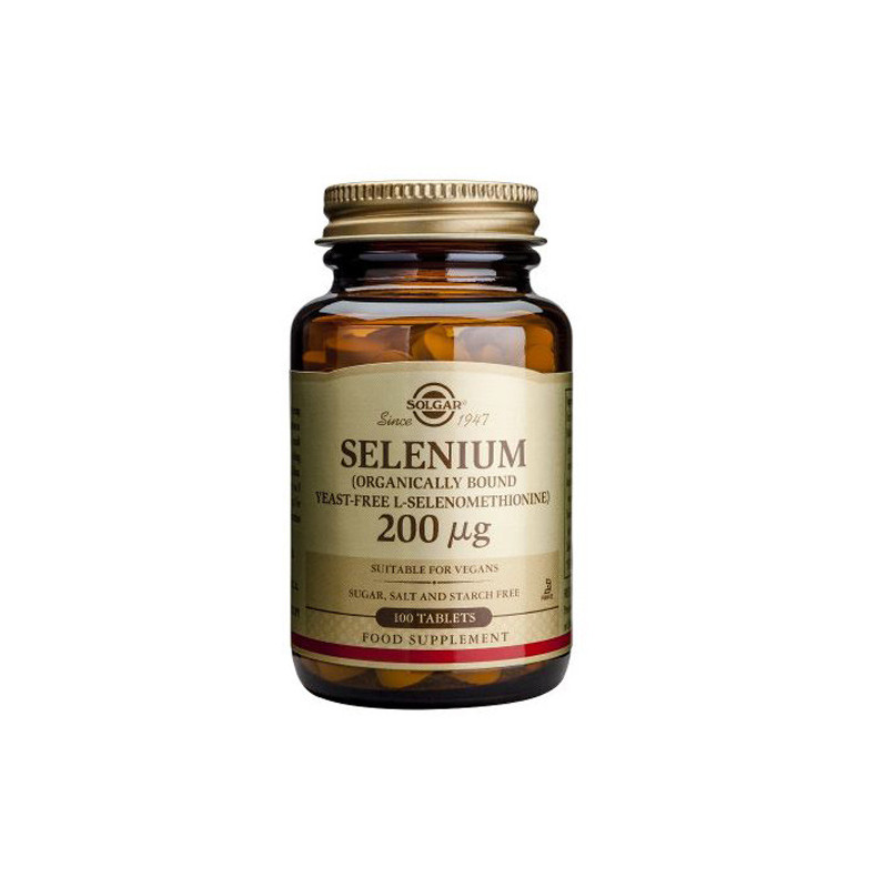 Solgar Selenio 200mg Sin Levadura 100Comp