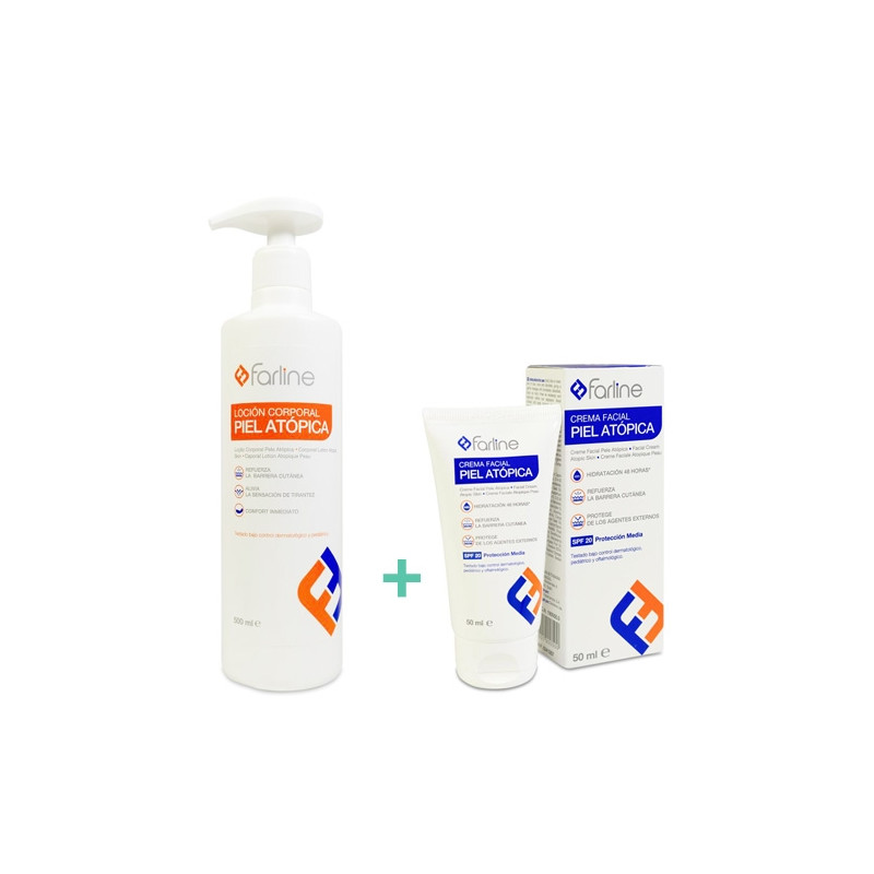 Farline Locion Corporal Piel Atopica 500ml + Crema Facial 50ml