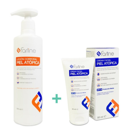 Farline Locion Corporal Piel Atopica 500ml + Crema Facial 50ml