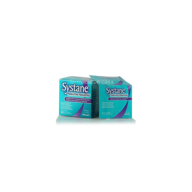 Systane Toallitas humedas esteriles 30uds antes cilclar