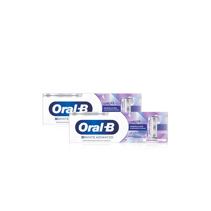 Oral-B 3D White Luxe Perfeccion Pasta Blanqueante Duplo 2x75ml