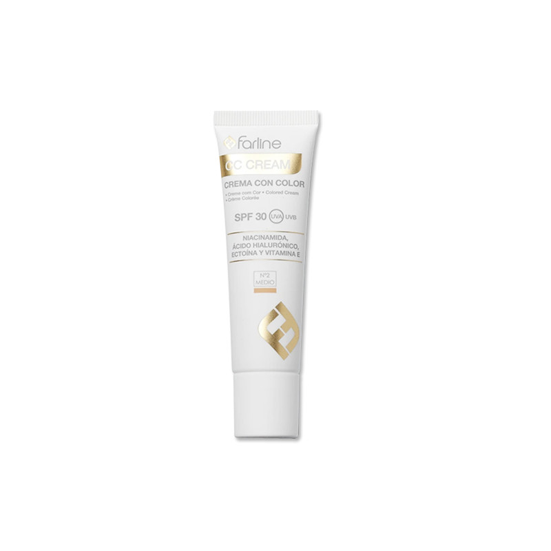 Farline CC Cream Crema Enriquecida Color Medio N2 Spf30 30ml