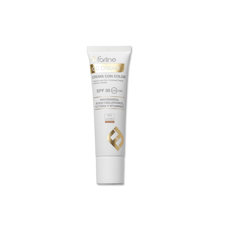Farline CC Cream Crema Enriquecida Color Oscuro N3 Spf30 30ml