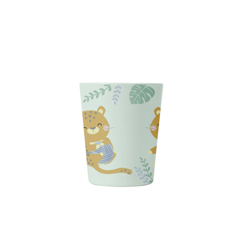 Saro Vajilla Jungle Cheetahs Verde Set 5 Piezas