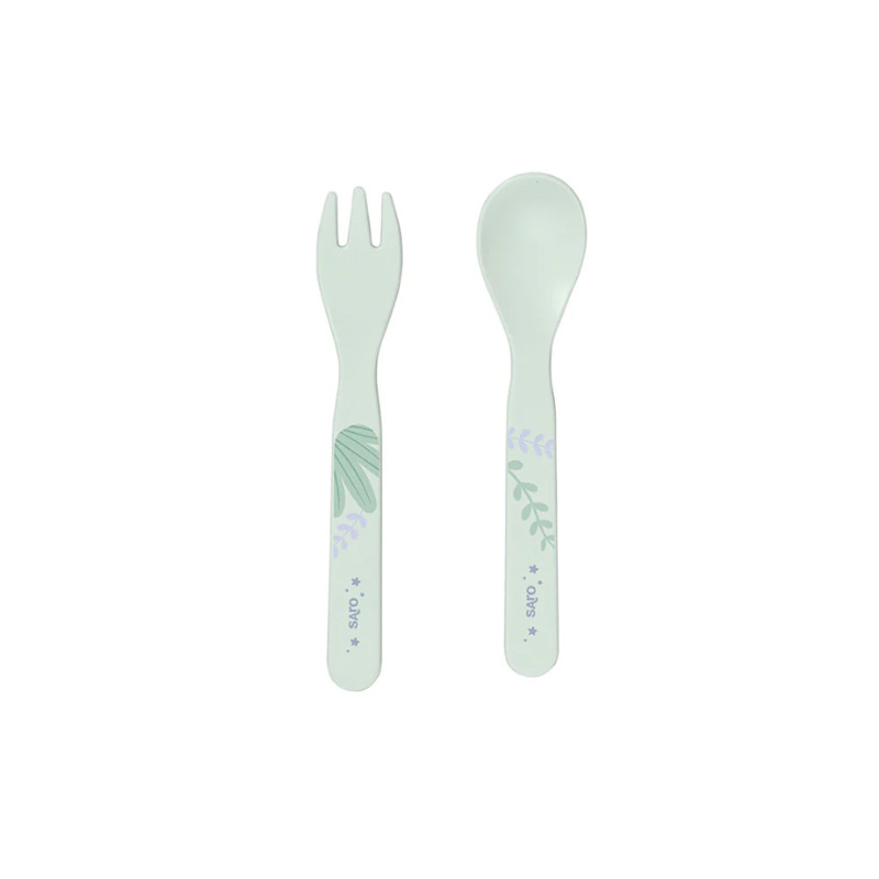 Saro Vajilla Jungle Cheetahs Verde Set 5 Piezas