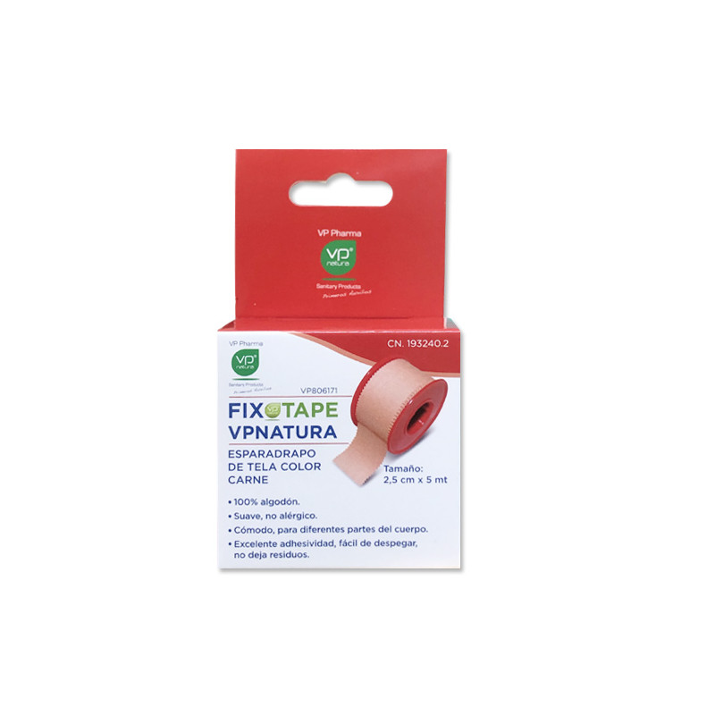 VP Natura Fixotape Esparadrapo Tela Color Carne 2,5x5m