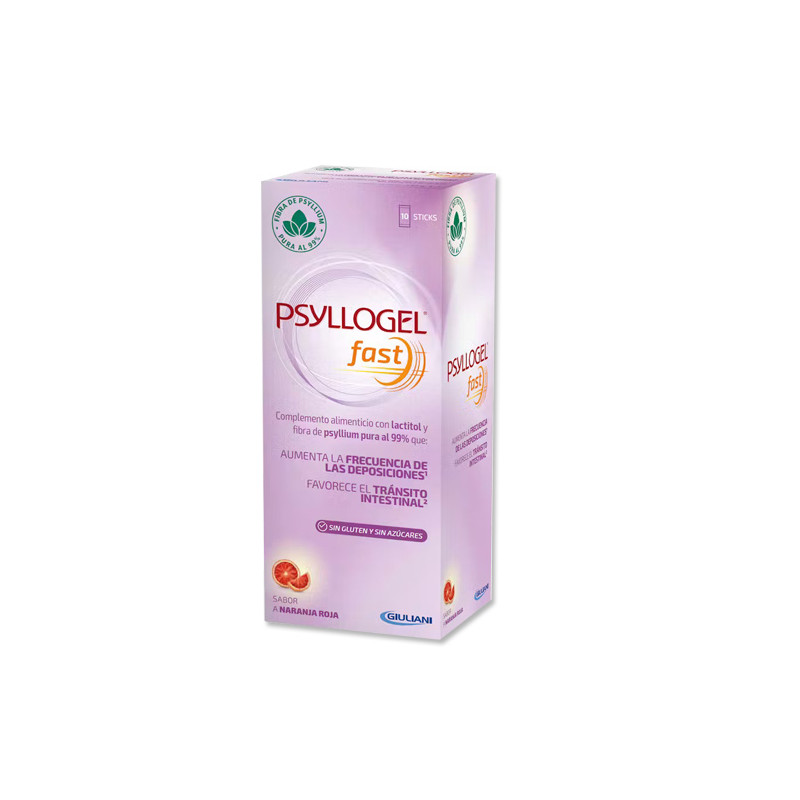 Psyllogel Fast Sabor Naranja Roja 10 Sticks