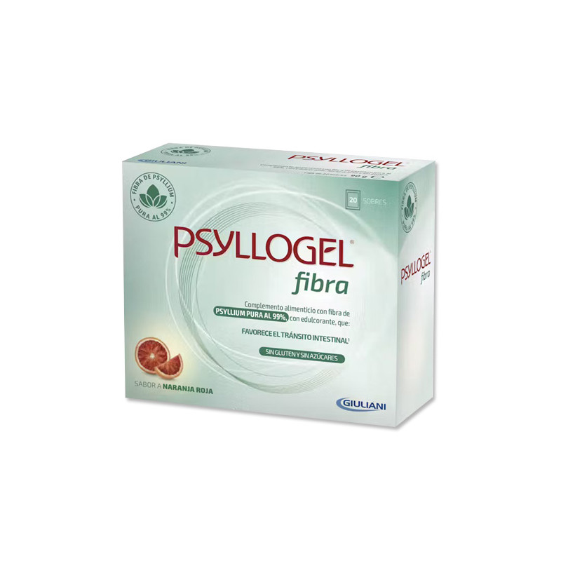 Psyllogel Fibra Sabor Naranja Roja 20 Sobres