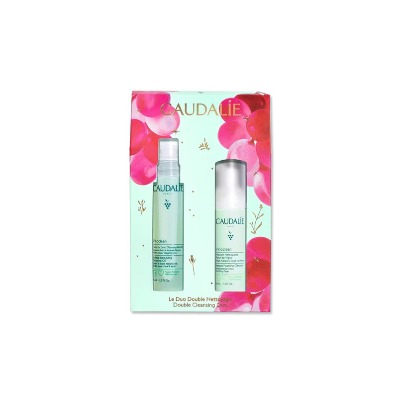 Caudalie Vinoclean Aceite Limpiador 75ml +Mousse Limpiadora 50ml