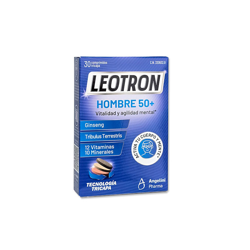 Angelini Leotron Hombre 50+ Vitalidad y Agilidad Mental 30Comp