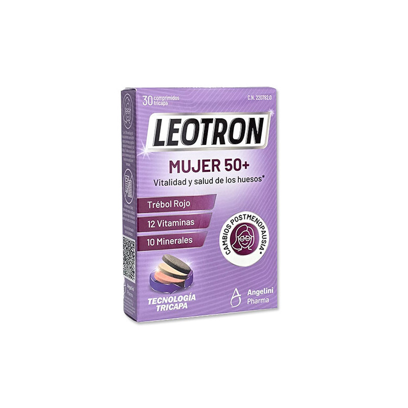 Angelini Leotron Mujer 50+ Vitalidad Salud Huesos 30Comp