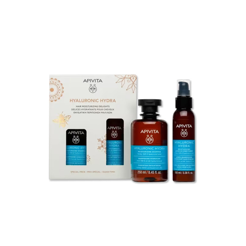 Apivita Champu Hidratante 250ml +Acondiconador Sin Aclarado 100ml