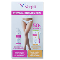 Vagisil Rutina Equilibrio Intimo Higiene 500ml + Crema Avena 30gr