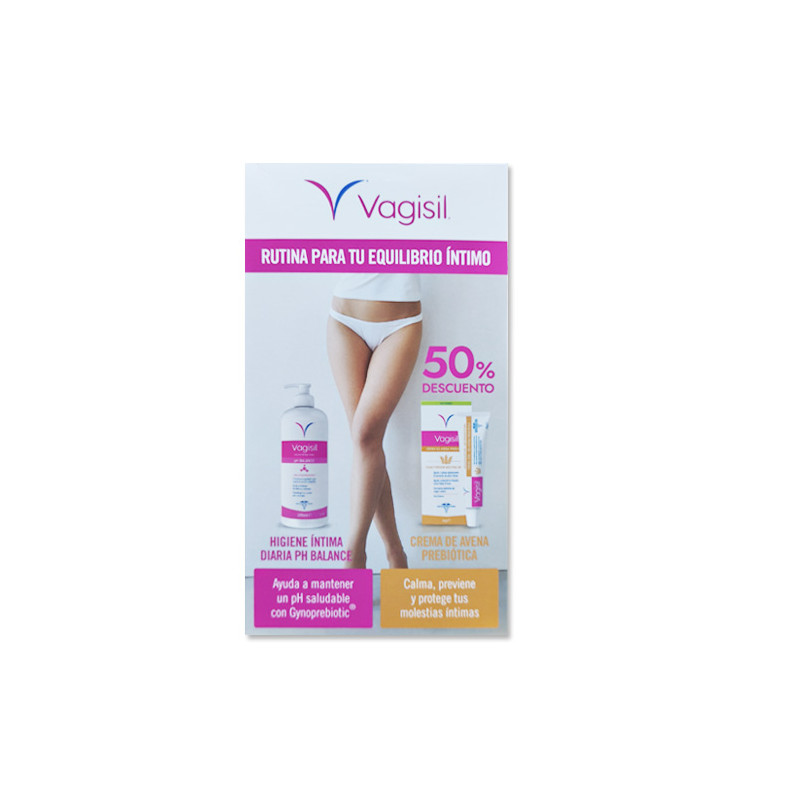 Vagisil Rutina Equilibrio Intimo Higiene 500ml + Crema Avena 30gr