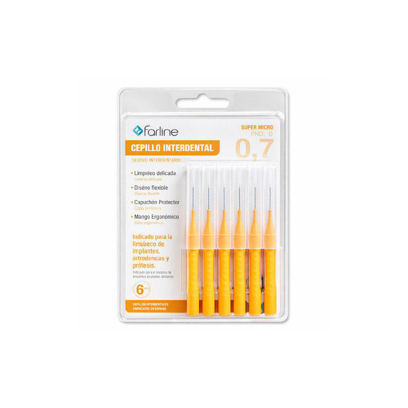 Farline Cepillo Interdental Supermicro 0,7mm 6Uds