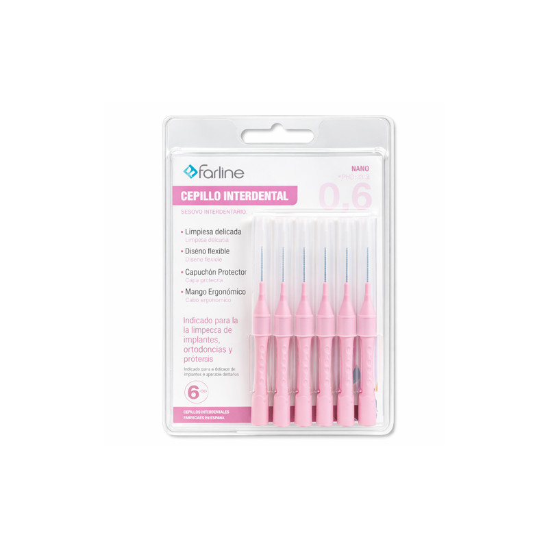 Farline Cepillo Interdental Nano 0,6mm 6Uds