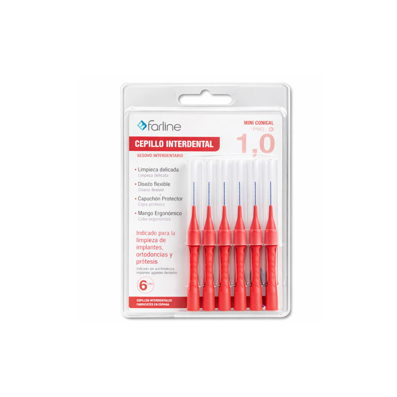 Farline Cepillo Interdental Miniconical 1mm 6Uds