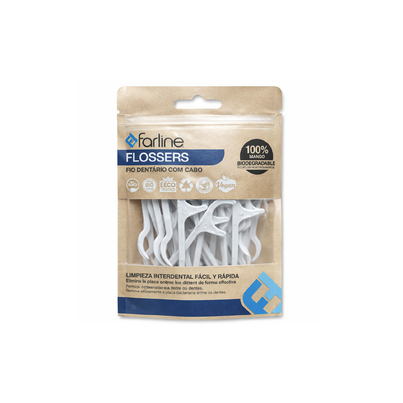 Farline Flossers Seda Dental Facil de Usar 30Uds