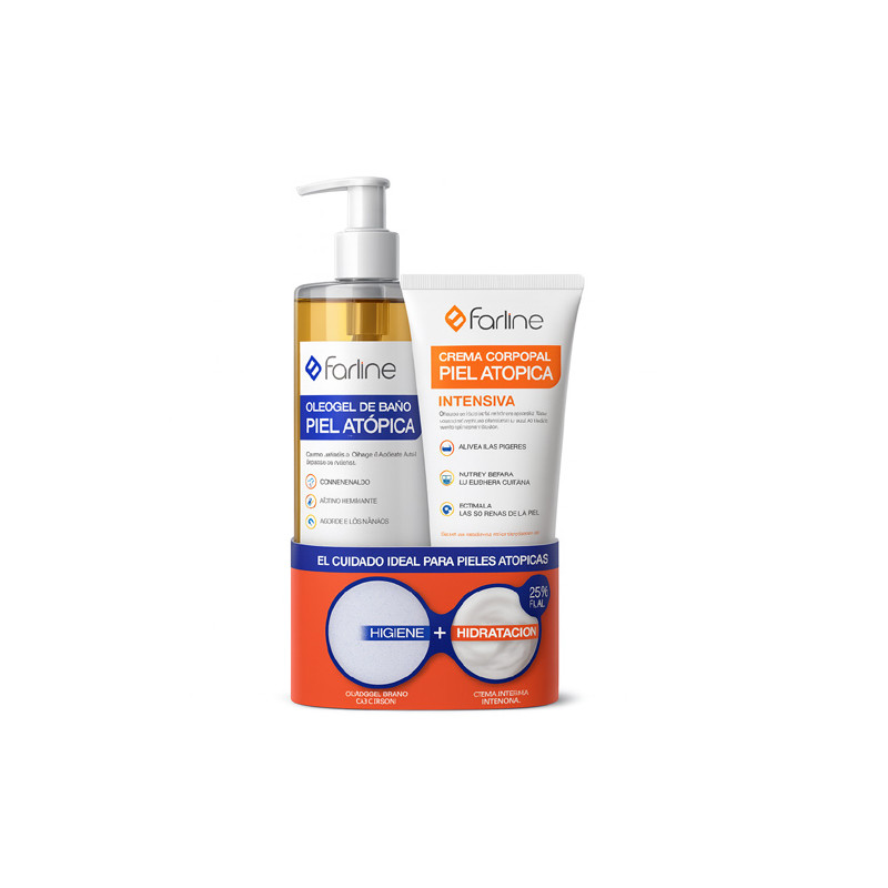 Farline Oleogel de Baño Piel Atopica 500ml + Crema Corporal 200ml