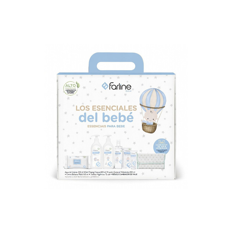 Farline Bebe Pack Esenciales del Bebe 5 Productos + Cambiador