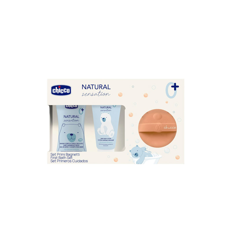 Chicco Natural Sensation Gel Champu 200ml +Locion 150ml +Cepillo