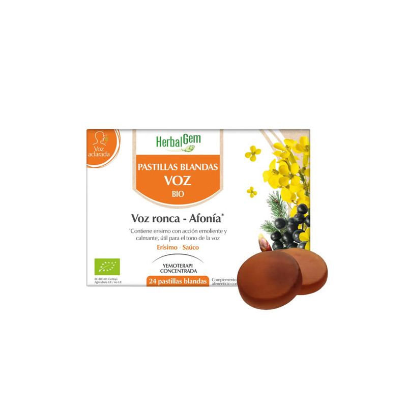 Herbalgem Pastillas Blandas Voz Ronca-Afonia 24Uds