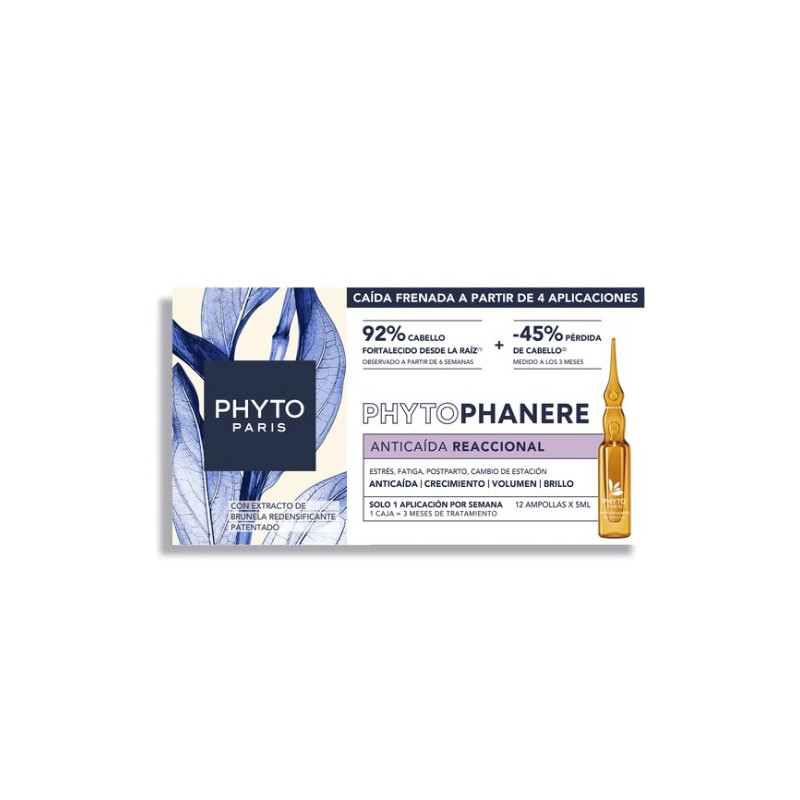 Phytophanere Anticaida Reaccional Ampollas 0,5mlx12Uds